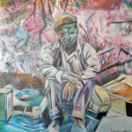 painting of african male