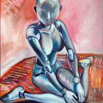 painting of art anatomy doll