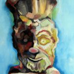 painting of male head