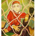 painting of boy in uniform